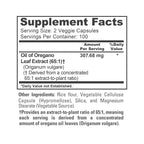 NusaPure Oregano Oil Extract 307mg | 200 Veggie Powder Capsules | Naturally Occurring Carvacrol | Non-GMO and Vegan Extract 65:1