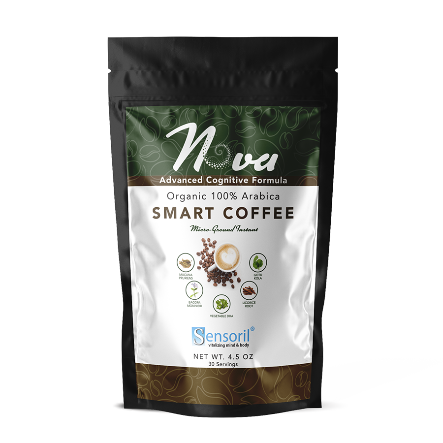 Nova Organic Smart Coffee for Cognitive Function, Memory, Focus, and Motivation