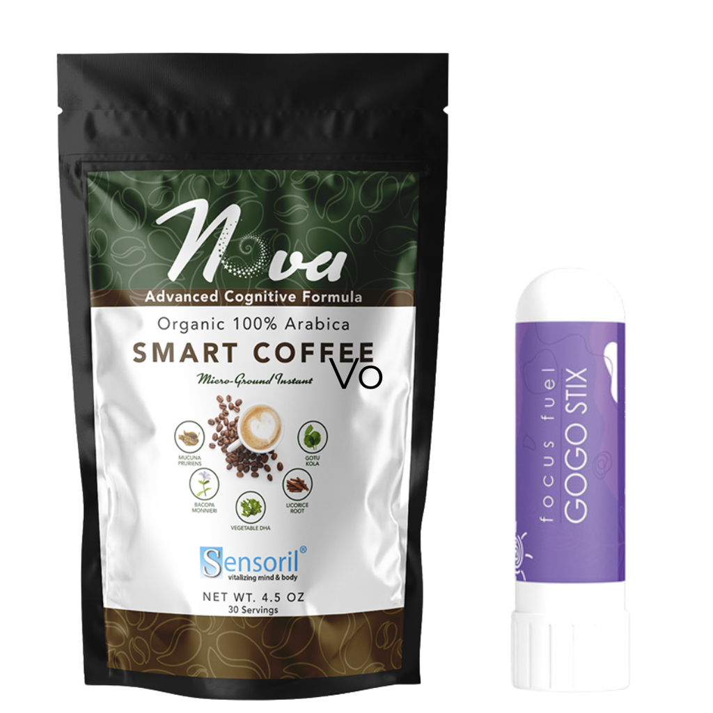 Nova Organic Smart Coffee for Cognitive Function, Memory, Focus, and Motivation