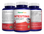 NusaPure Intestinal Support for Humans (Non-GMO), Wormwood, Garlic, Black Walnut Hull, 60 Capsules