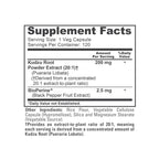 NusaPure Kudzu Root 20:1 Extract, 200 mg - 120 Veggie Capsules (Non-GMO, Vegan, Bioperine)