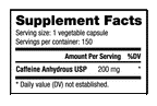 NutraBio Caffeine Pills 200 mg