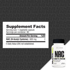 NutraBio NAC - 90 Capsules