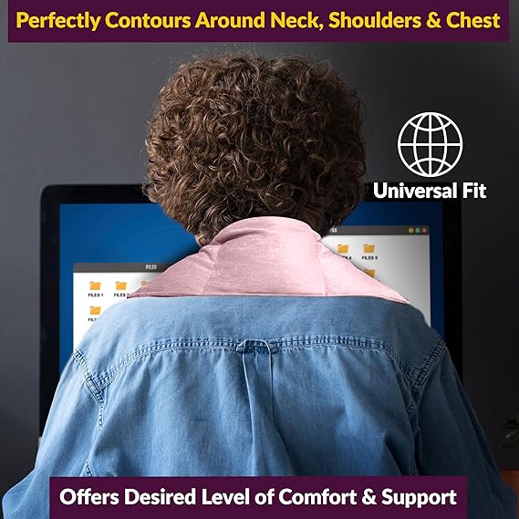 Kozi Décolleté Neck Wrap, Warm & Cold Herbal Neck Wrap for Muscle Pain