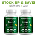 High Dose Omega 3 Fish Oil Supplement 60 Softgels