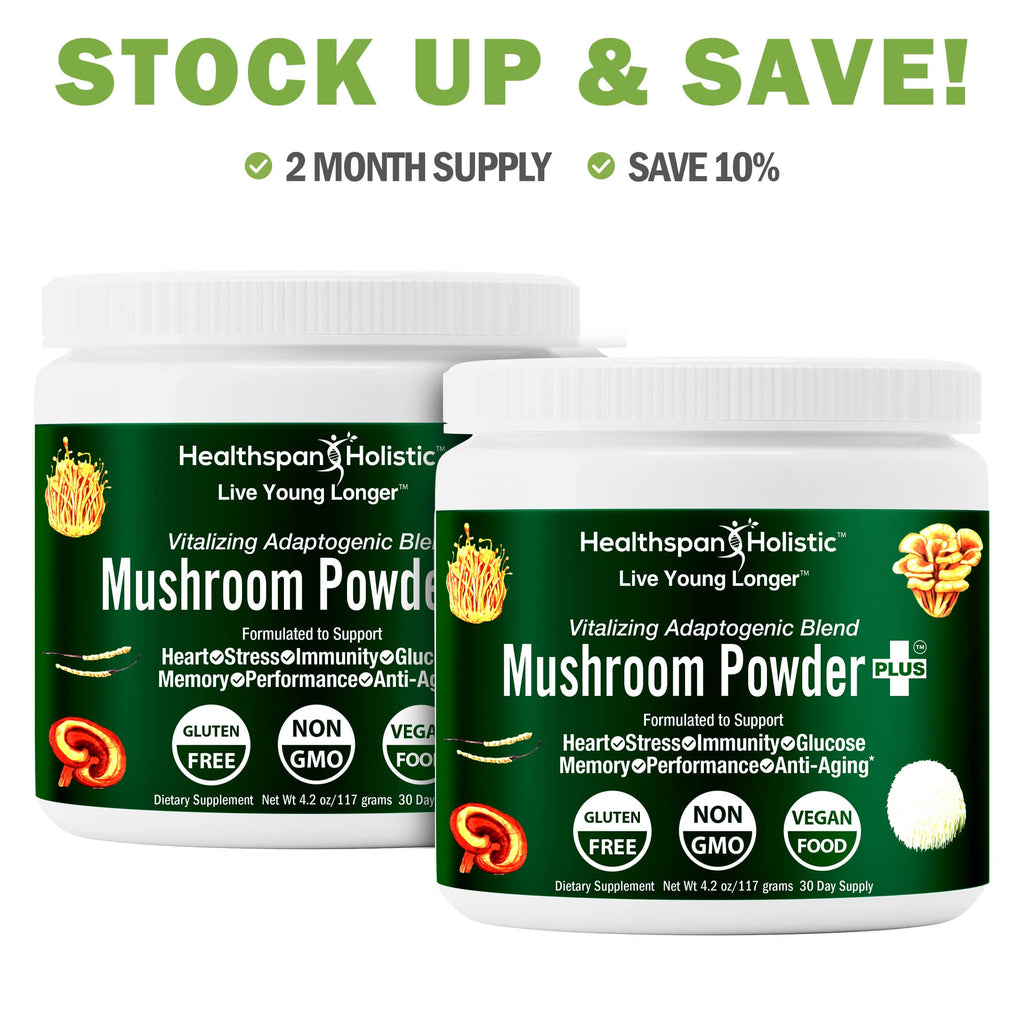 Organic Adaptogenic Mushroom Powder+