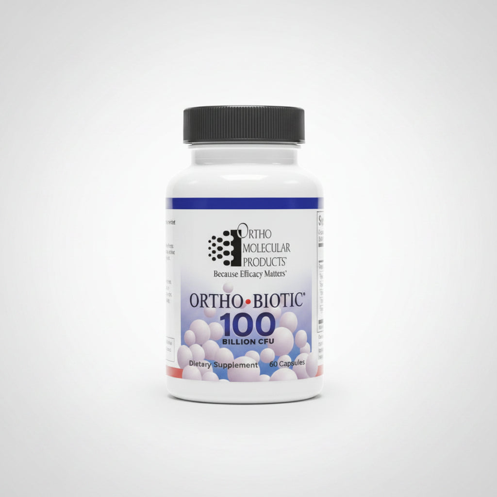 Ortho Molecular Ortho Biotic 100 – High Potency Probiotic for Gut & Digestive Health