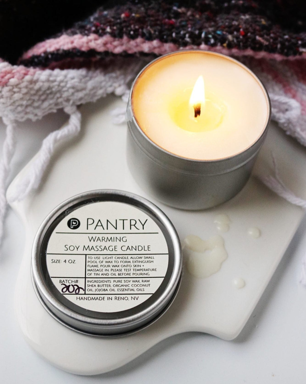 Skin-Softening Massage Candle - Skin Softening Jojoba + Shea Butter Candle