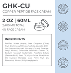 Advanced GHK-Cu Copper Peptide Face Cream 2400mg