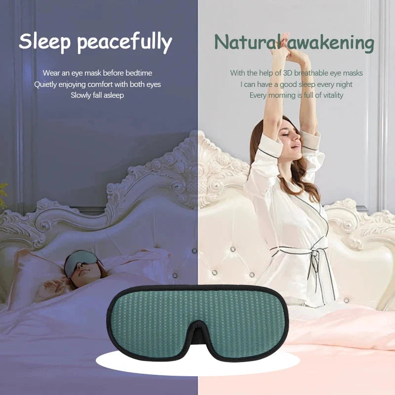 3D Eye Mask – Breathable Padded Sleep Mask with Adjustable Strap