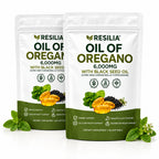 Resilia Softgels with Black Seed Oil – Premium Grade Oregano Oil Capsules for Immune & Digestive Support – Gluten-Free Softgels – Natural Herbal Wellness Supplement (60 Count)