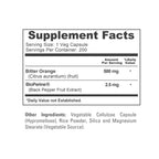 NusaPure Bitter Orange - Suitable for Vegetarian/Vegan, Non - GMO - 500mg 200 Capsules