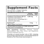 NusaPure Cranberry 1,200 mg 180 Veg Caps (Bioperine, Non-GMO, Vegan)