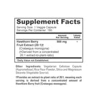 NusaPure Hawthorn Berry 20:1 Extract, 500 mg 180 Veg Caps, Suitable for Vegetarians, Vegan, Non-GMO Dietary Supplement