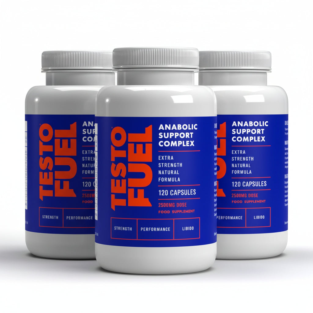 ROAR AMBITION TestoFuel 120 T-Booster Pills - Test Booster for Men - 100% Natural Ingredients - Contributes to Normal Testosterone Levels & Muscle - Vitamin, Fenugreek & Magnesium Booster