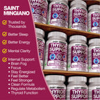 Thyroid Support Supplement with Iodine |120 Capsules to Help Body Mass & Improve Energy