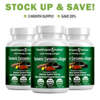 Organic Turmeric + Ginger 60 Capsules