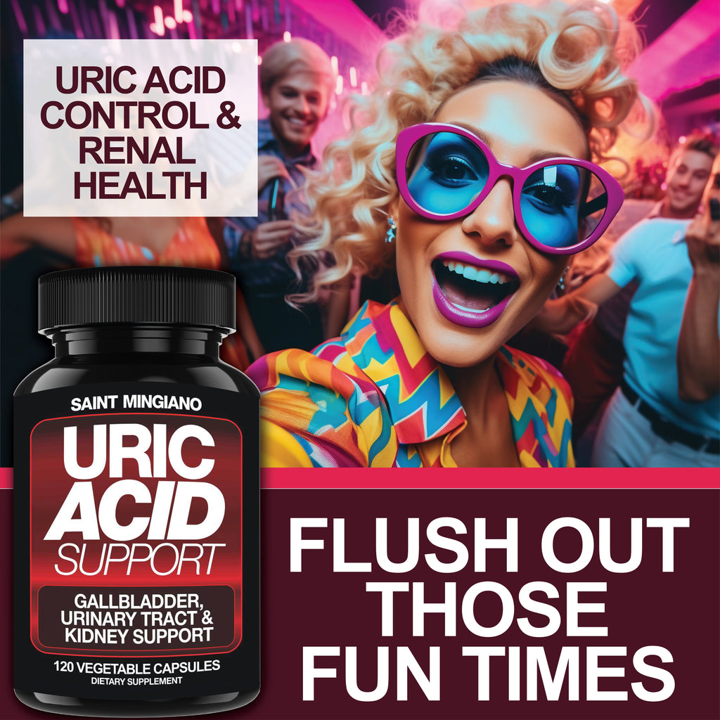 Uric Acid Support -120 Capsules - Supports Kidney Cleanse Detox & Repair, Gallbladder & Urinary Tract Issues
