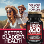 Uric Acid Support -120 Capsules - Supports Kidney Cleanse Detox & Repair, Gallbladder & Urinary Tract Issues
