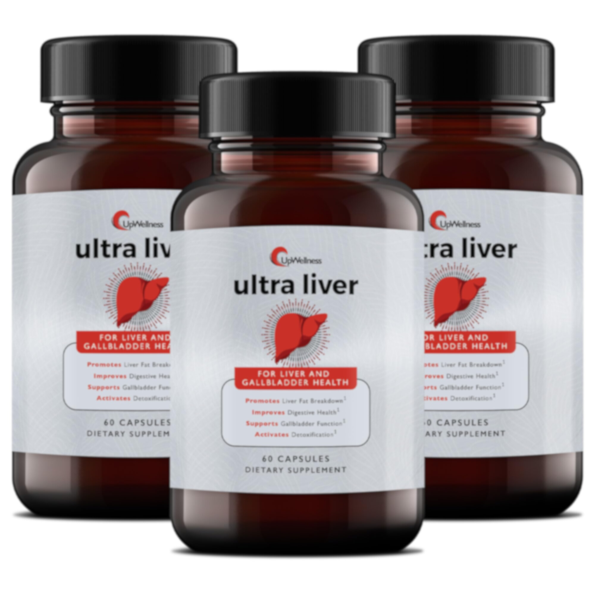 UpWellness Ultra Liver Supplement – Advanced Liver & Gallbladder Support with TMG, NAC & Milk Thistle (60 Capsules)