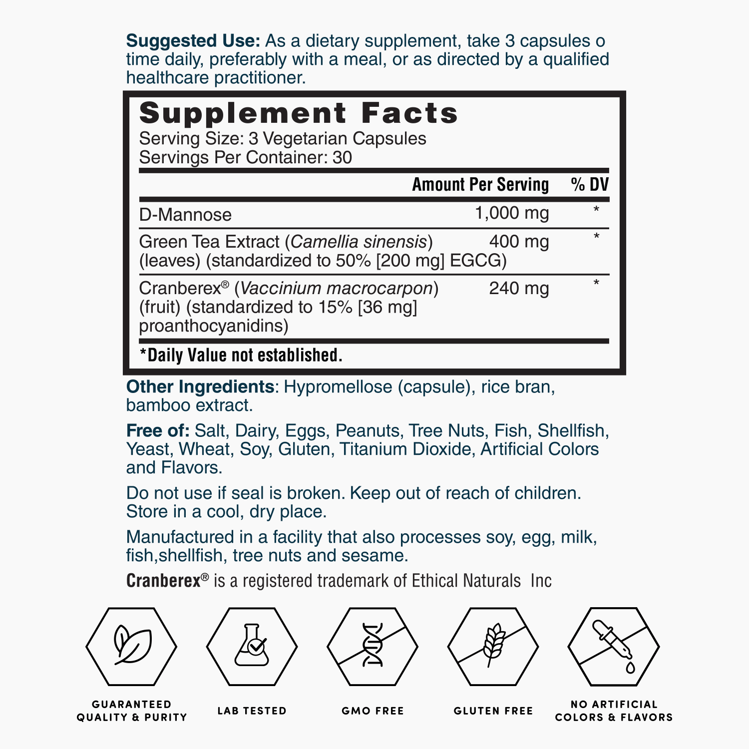 Nature's Lab Gold UrinaGuard - 90 Capsules