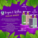 Certified Vegan, Organic, and Kosher Vulva Wash (4 Varieties) - Lower Price!