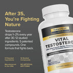 Nature's Lab Gold Vital Testosterone - 90 Capsules