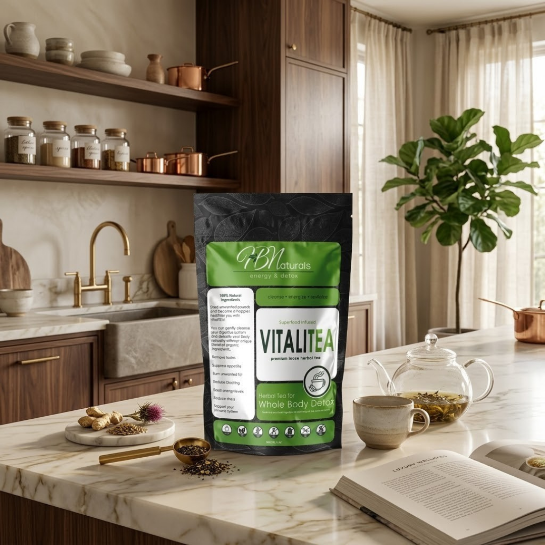 VitaliTea Organic Whole Body Detox Tea - Lymphatic, Kidney and Liver Support