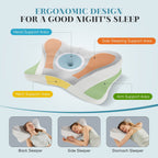 💤 Ergonomic Foam Neck Pillow – Neck Support & Spinal Alignment