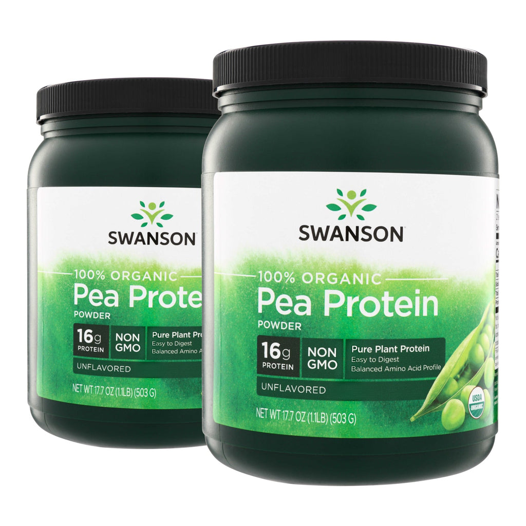 100% Organic Pea Protein Powder - Non-GMO Unflavored
