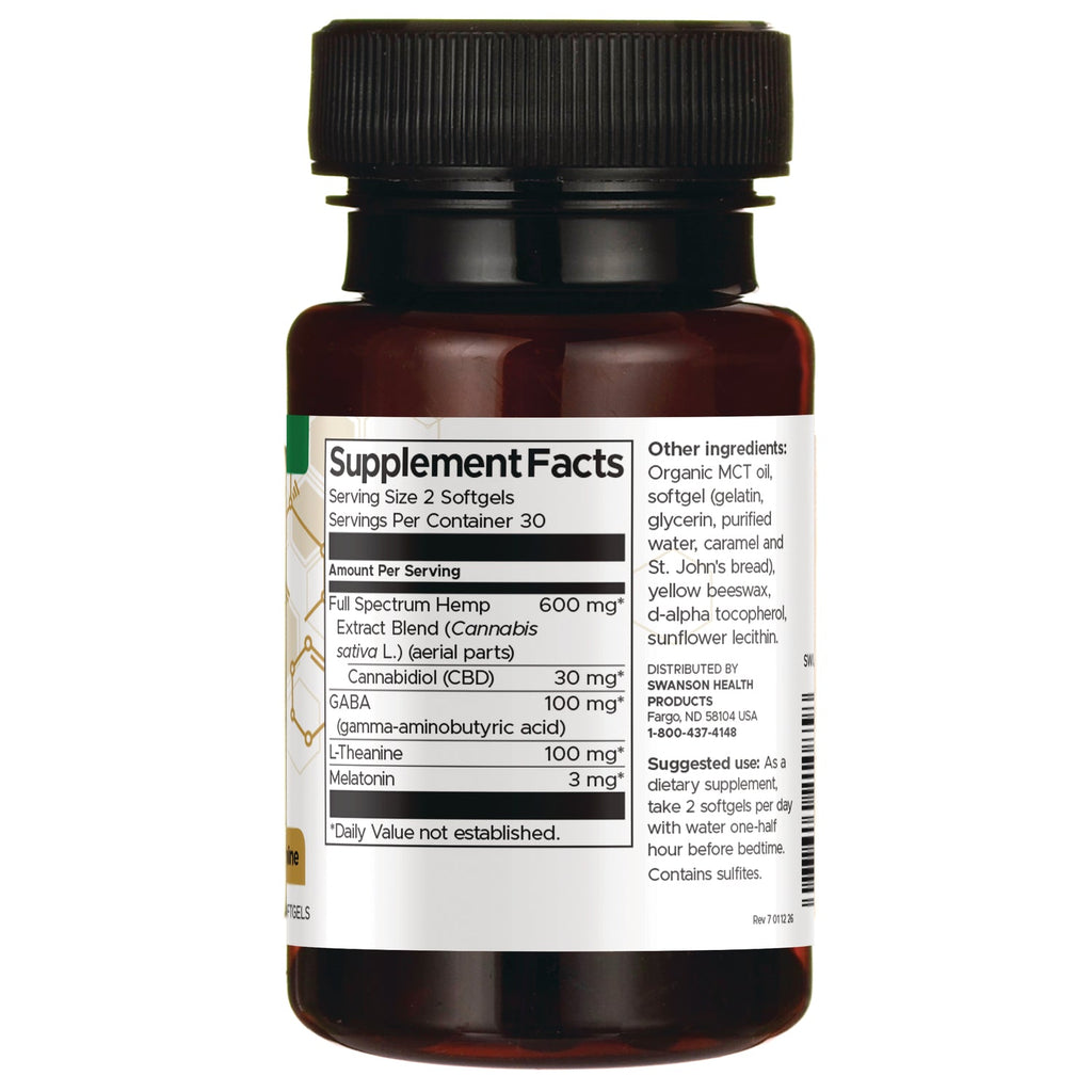 CBD + Sleep Support Full Spectrum w/ Melatonin, GABA & L-Theanine