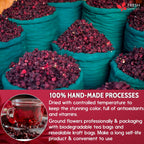 Cooling Heart & Mood Soother Duo – Hibiscus Flower & Spearmint Leaf Tea Bags for Refreshing Calm, Daily Balance & Relaxation