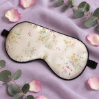 Blue and White Porcelain Mulberry Silk Sleep Mask