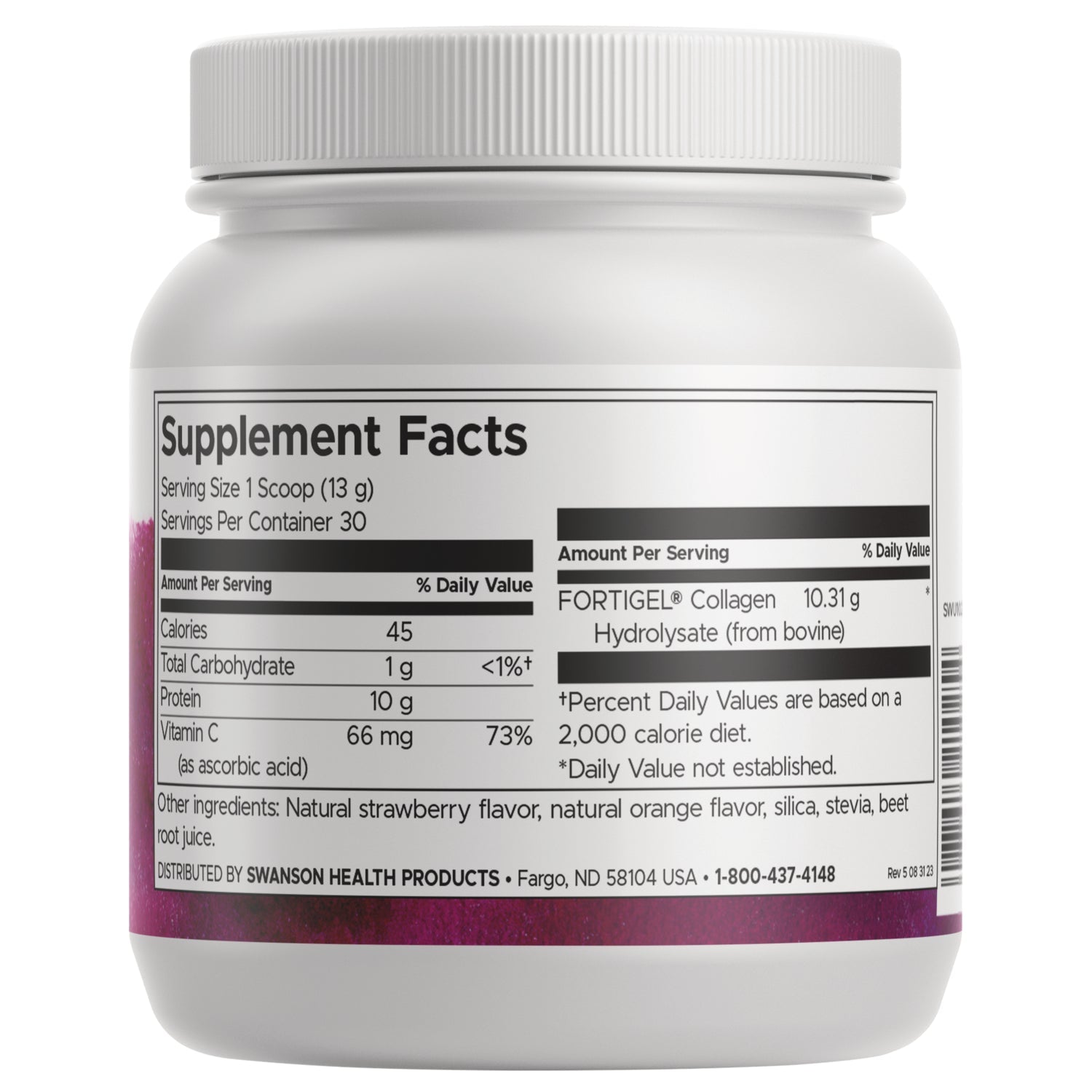 High Potency Collagen with Vitamin C - Citrus Berry Flavor