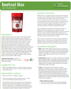 Beetroot Max Cardiovascular and Blood Pressure Support - 60 Servings