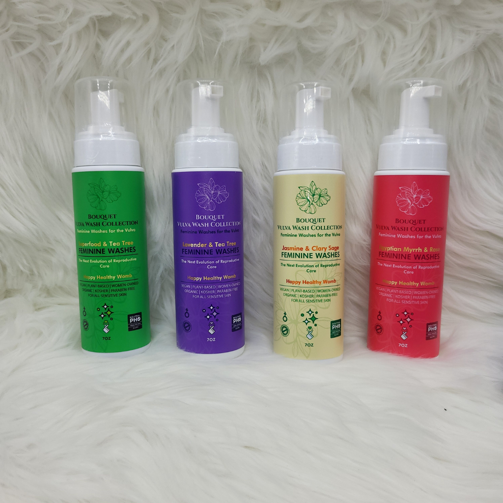 Certified Vegan, Organic, and Kosher Vulva Wash (4 Varieties) - Lower Price!