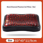 Black Diamond Phantom Gel Memory Foam Pillow – Slow-Rebound Cooling Support in Green & Red
