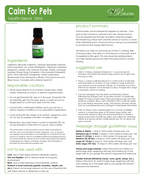 Calm For Pets Essential Oil Blend