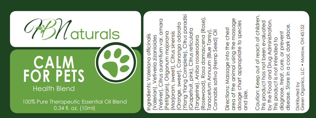Calm For Pets Essential Oil Blend