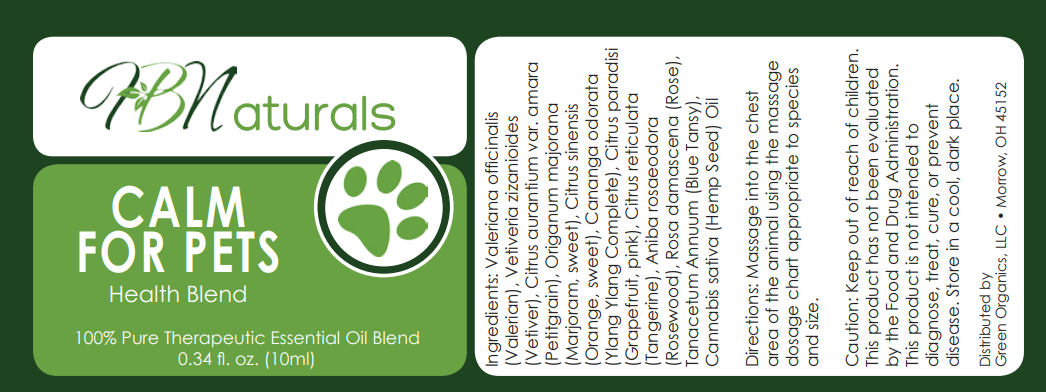 Calm For Pets Essential Oil Blend