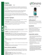Calm Anxiety & Stress Relief Essential Oil