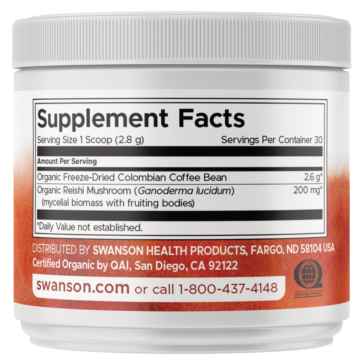 Organic Reishi Coffee Colombian - Freeze-Dried w/Reishi Mushroom