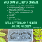 Charcoal Soap Tea Tree Soap, Microbiome Friendly Cleanser Bar