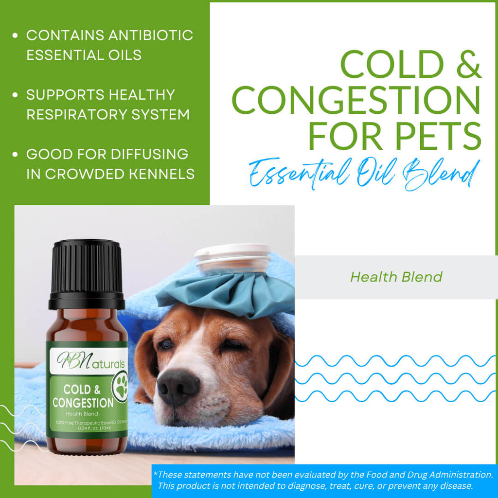 Cold & Congestion For Pets Essential Oil Blend