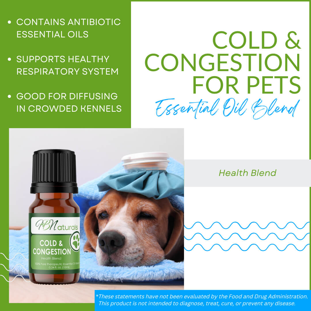 Cold & Congestion For Pets Essential Oil Blend