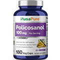 NusaPure Policosanol 100mg 180 Veggie Capsules (Vegan, Non-GMO)