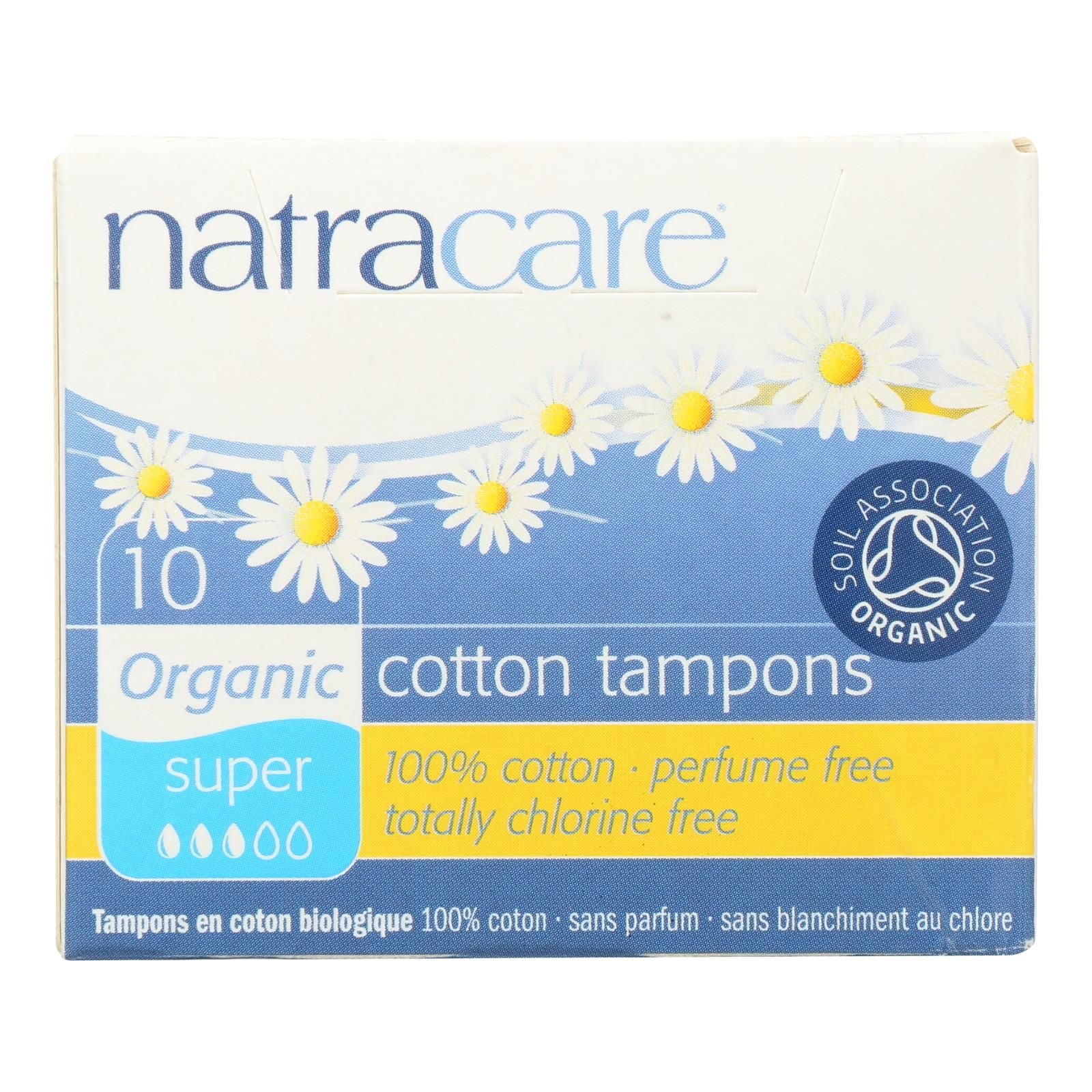 Natracare 100% Organic cotton Tampons  Super  10 Pack(D0102H5KJZ6)