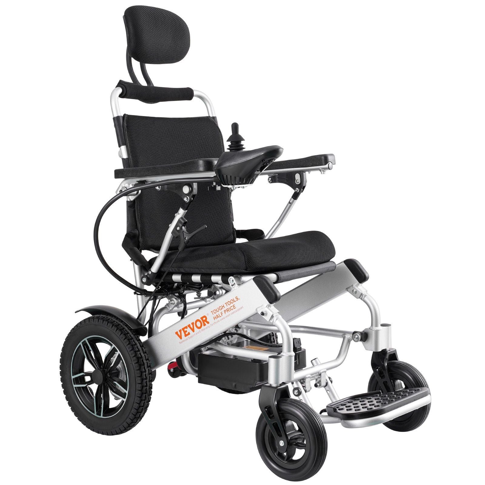 VEVOR Electric Wheelchair for Adults Seniors, 300 lbs Weight Capacity, 17.7 in Width Lightweight Foldable Motorized Power Wheelc