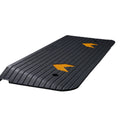 VEVOR Rubber Threshold Ramp, 2 Rise Threshold Ramp Doorway, Recycled Rubber Power Threshold Ramp Rated 33069 lbs Load Capacity, 