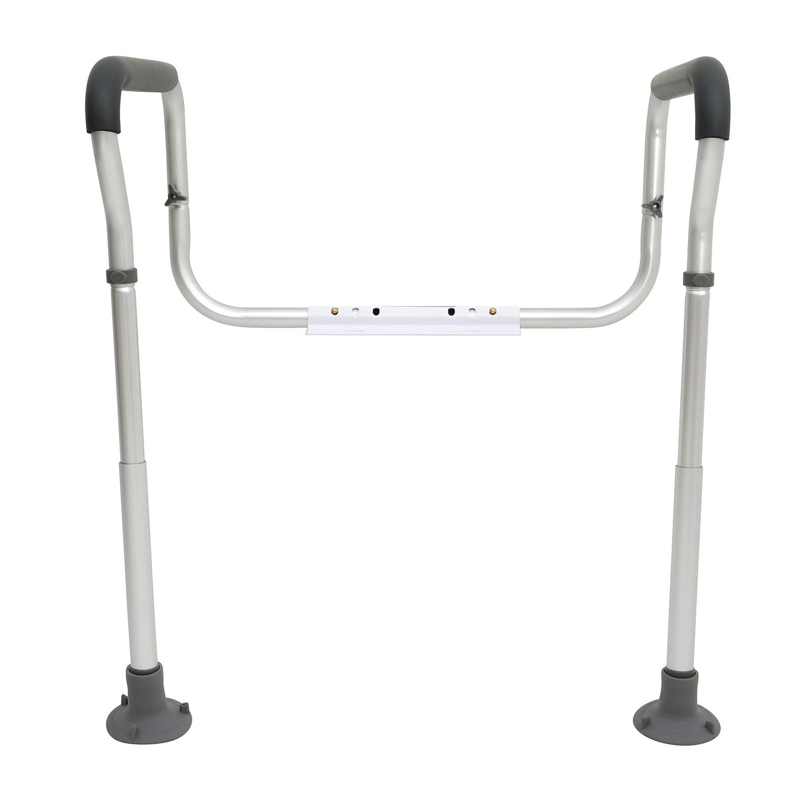 VEVOR Toilet Safety Rail, Bathroom Toilet Seat Frame, Adjustable Width & Height Fit Most Toilets, Supports 300lbs, Toilet Handle
